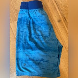 Men’s Lululemon The Short. Large, 11”. Heather blue. Not lined.